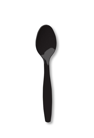 Black Velvet Premium Plastic Spoons 24 pcs/pkt